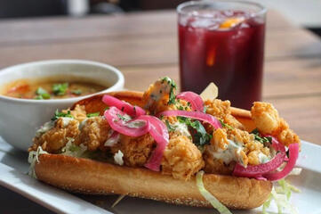 Shrimp Po Boy Leroy's Kitchen and Lounge